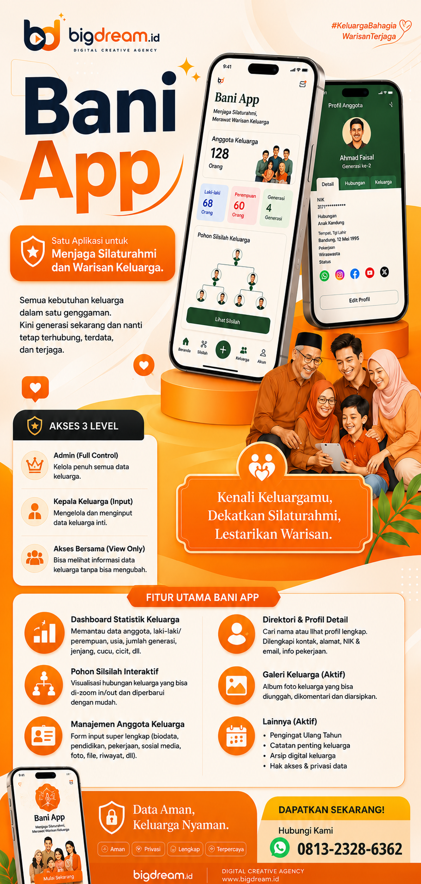 Bani App - Aplikasi Manajemen Nasab Keluarga